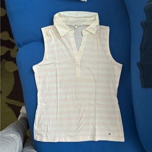 Tommy Hilfiger Women's Light Pink Striped Tank Top